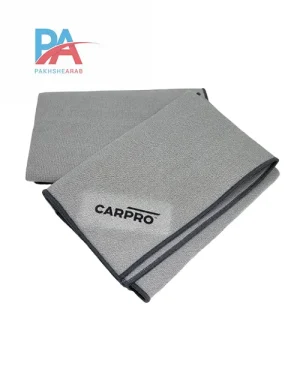 دستمال مایکروفایبر مخصوص شیشه خودرو کارپرو CarPro GlassFiber با لایه آبگیر – تمیزکننده شیشه بدون رد و لک