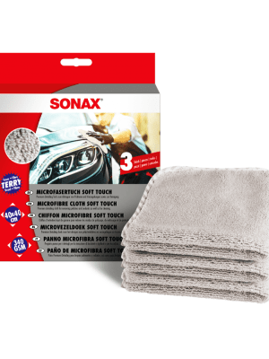 پک 3 عددی حوله مایکروفایبر بسیار نرم سوناکس Sonax Microfibre Cloth Soft Touch