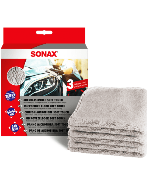 پک 3 عددی حوله مایکروفایبر بسیار نرم سوناکس Sonax Microfibre Cloth Soft Touch