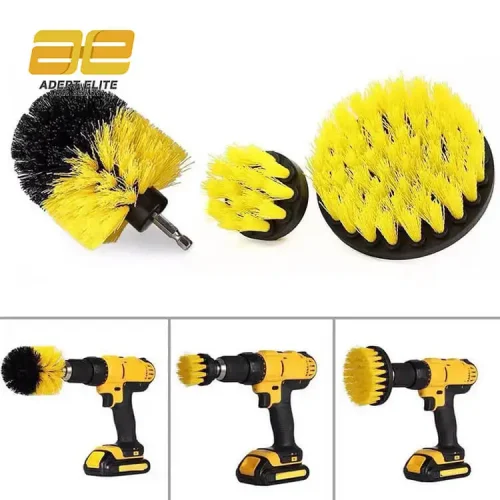 برس 3 عددی دوار برقی Seat Belt Cleaning Brush Scrub Brush