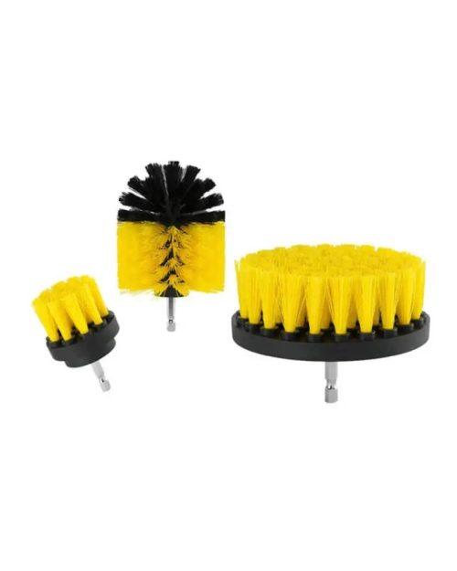 برس 3 عددی دوار برقی Seat Belt Cleaning Brush Scrub Brush