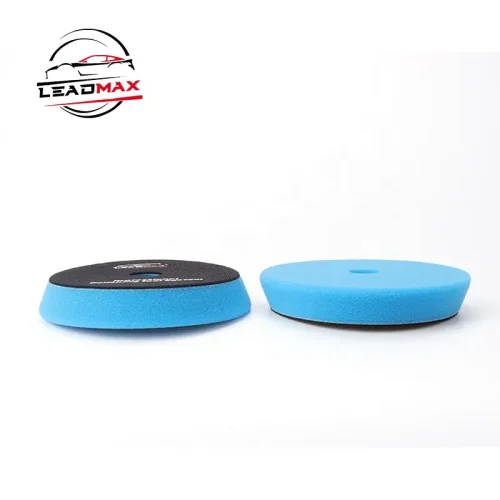 3''5''6''7'' LEADMAX Heavy cutting Flat bevel cutting Blue buffing pad for car polishing