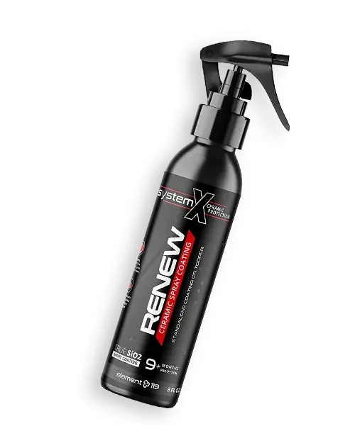 اسپری سرامیک سیستم ایکس (System X Renew Nano Coating) حجم ۲۴۰ میلی‌لیتر