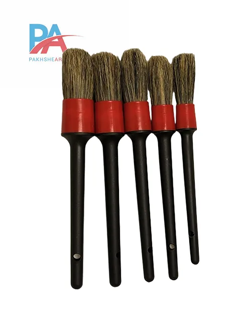 قلموی دیتیلینگ خودرو از برند لیدمکس با (موی طبیعی و تراکم بسیار بالا) پک 5 عددی Leadmax Detailing Brush Set