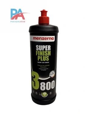 پولیش نرم منزرنا 3800 یک لیتری Menzerna Super Finish Plus فاقد سیلیکون مخصوص حذف هولوگرام و ایجاد سطح آینهای